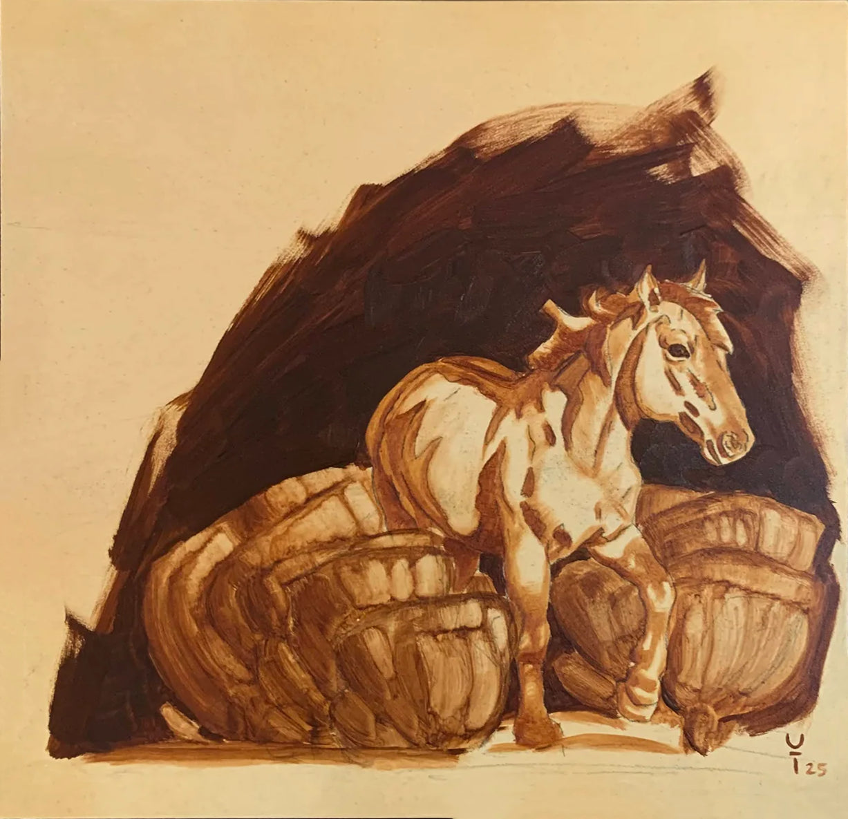 Sketch in Earth Tones